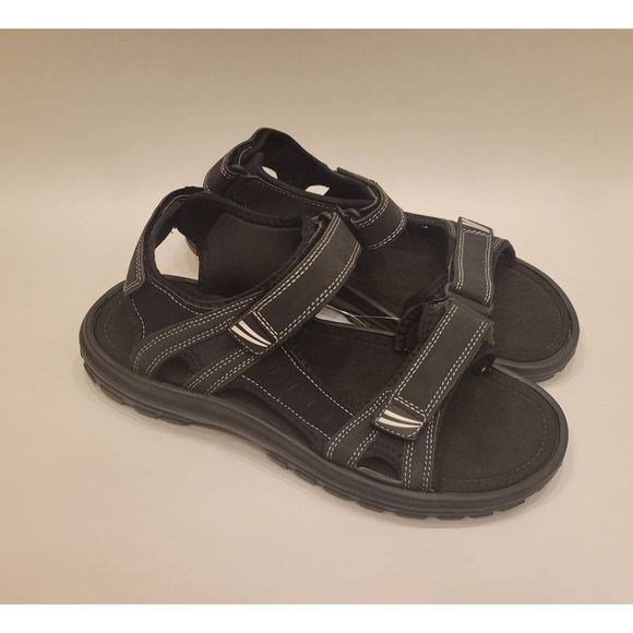 Men Sandals Outdoor Lightweight Anti Slip Waterproof Black Size 10 main image 2
